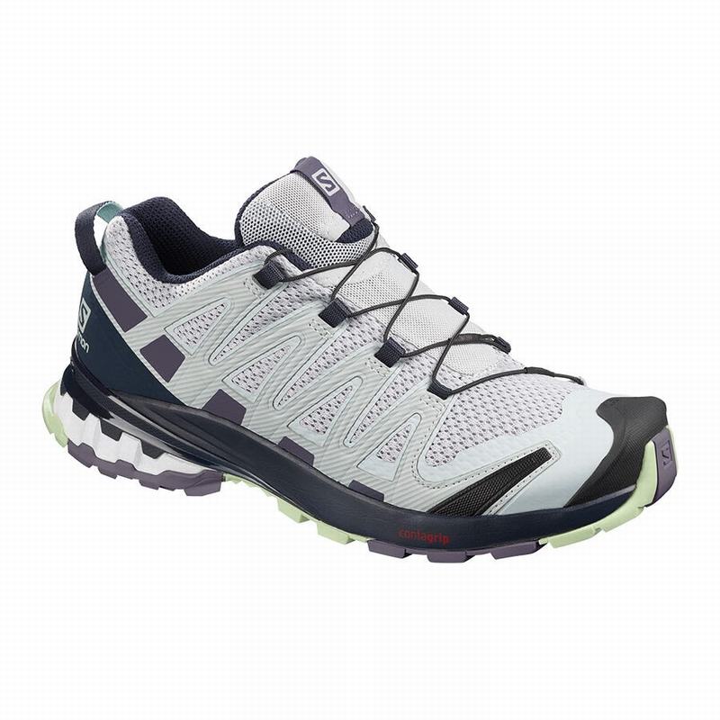 Salomon Singapore Womens Trail Running Shoes - XA PRO 3D V8 Blue/Purple | 79268-QOYB